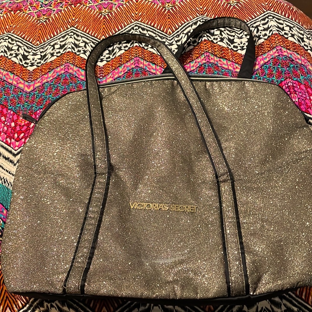 Victoria Secret gold/black Tote